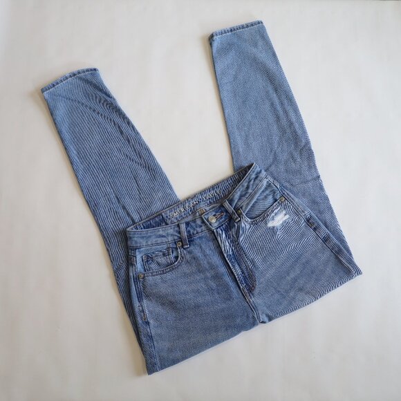 AMERICAN EAGLE AEO Size 0 Regular Light Wash Mom Jeans - Picture 2 of 10